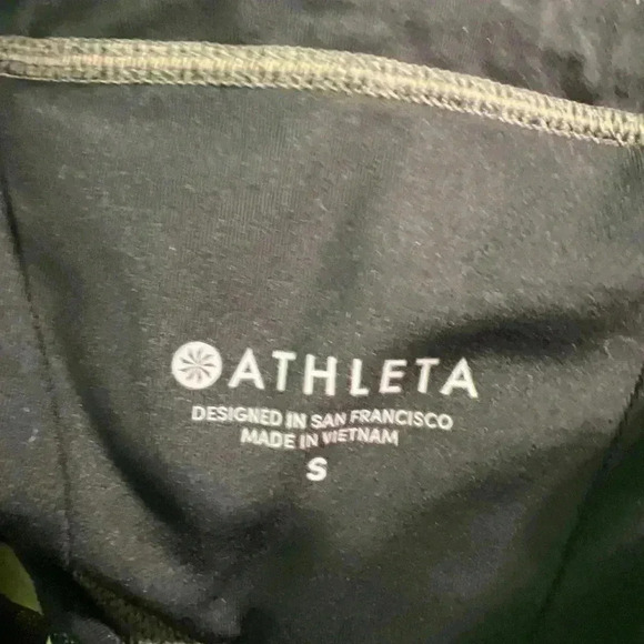Athleta Woman’s Gray Black Yellow Leggings Size Small - Picture 2 of 10